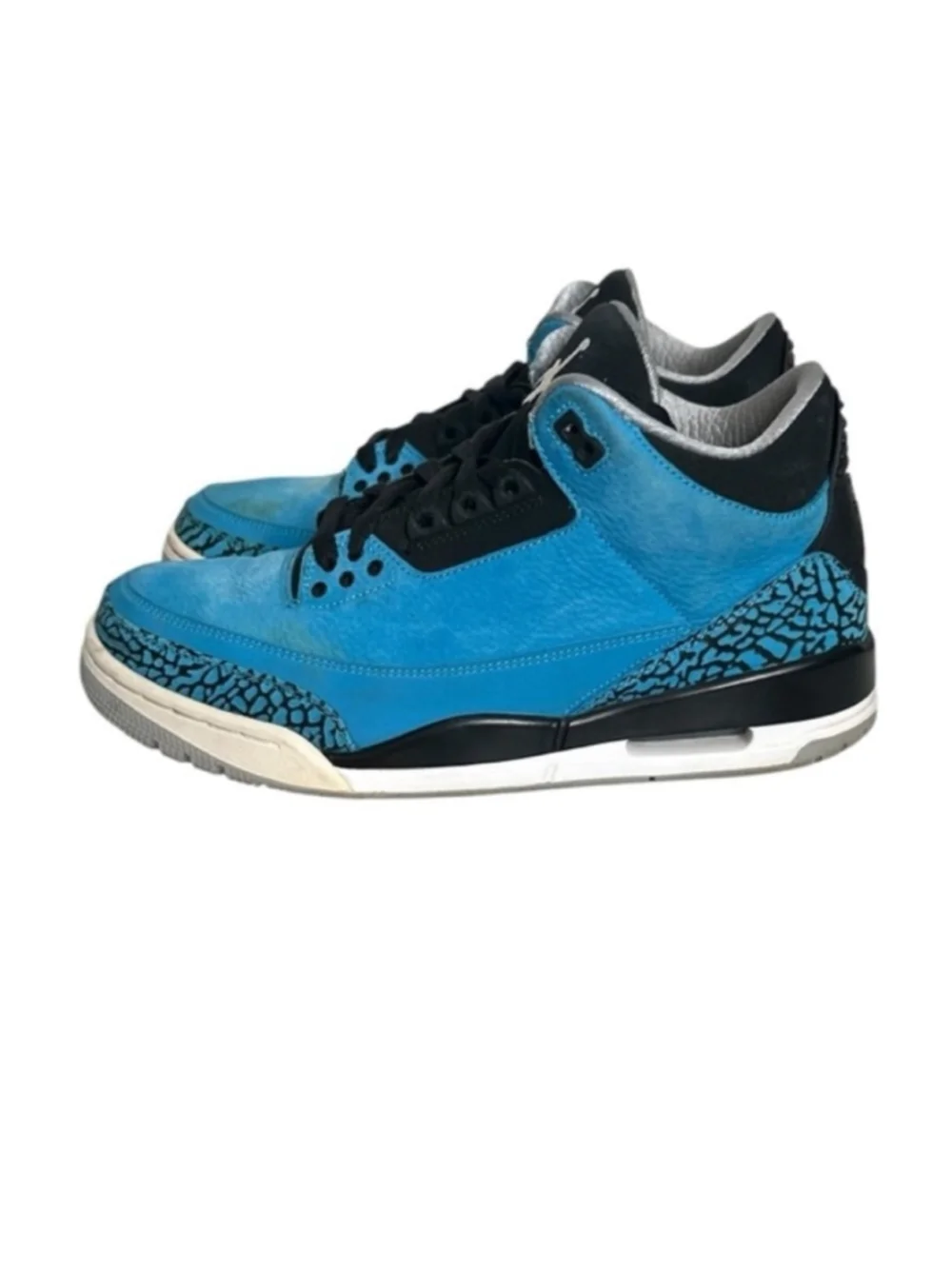 Nike Air Jordan Retro 3 Dark Powder Blue Black White 136064-406 Men's Size 8.5